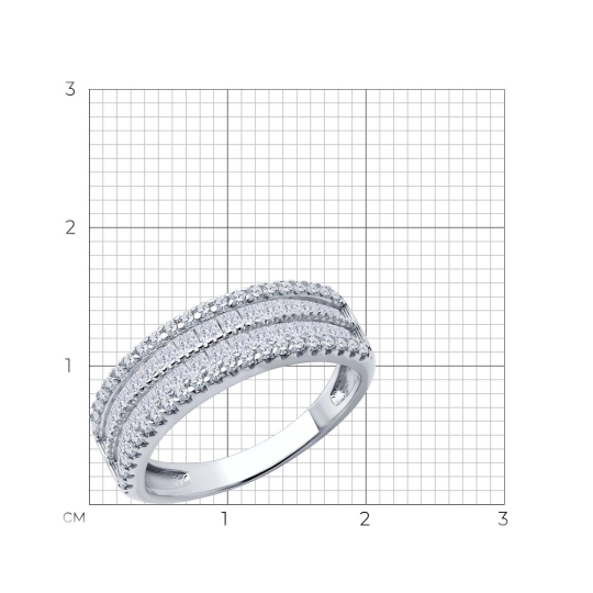 Кольцо из серебра с позолотой
