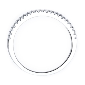 Кольцо из серебра с фианитами