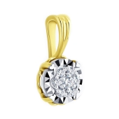 Подвеска из лимонного золота с бриллиантами