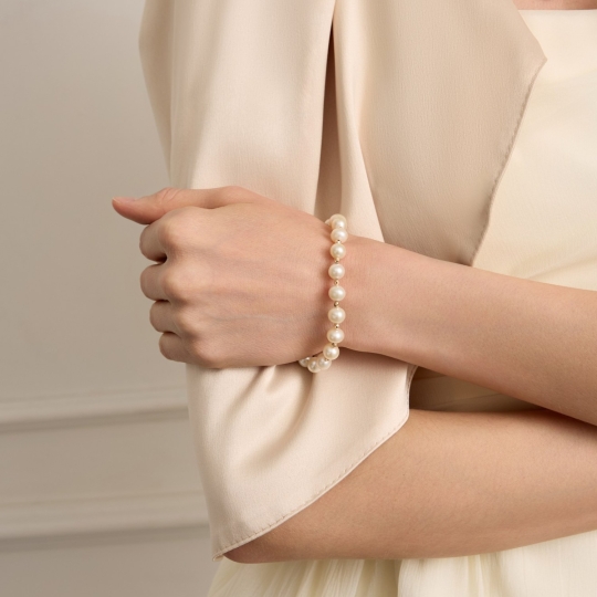 Браслет из золота плетения "Двойной ромб"