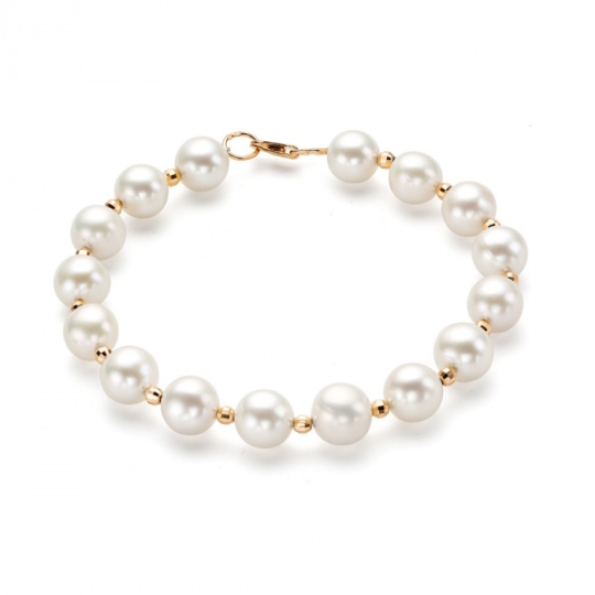 Браслет из золота с фианитами