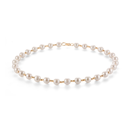 Бусы из золота с жемчугом