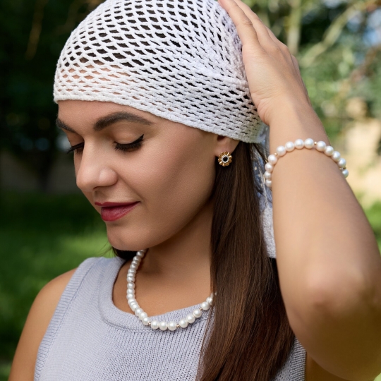 Браслет из золота с ониксом