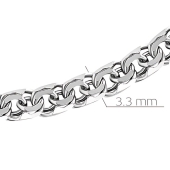 Браслет из белого золота плетения 