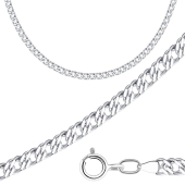 Цепь из белого золота плетения 