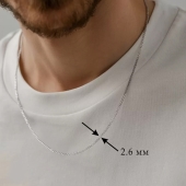 Цепь из белого золота плетения 