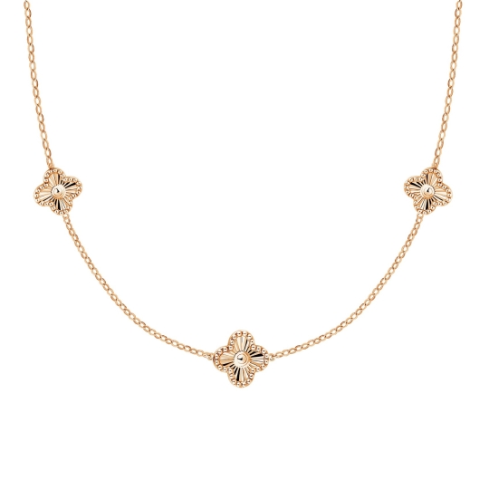 Колье из золота с ониксом и фианитами