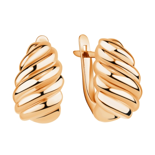 Серьги из лимонного золота