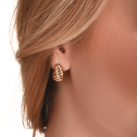 Серьги из лимонного золота