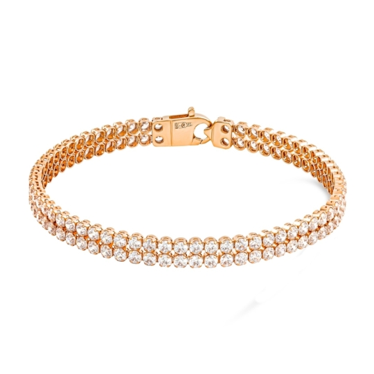 Браслет из золота плетения "Сатурна на гурмете"