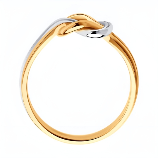 Кольцо из серебра с хризолитом и фианитами