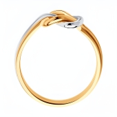 Кольцо из серебра с позолотой