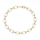 Браслет из золота с фианитами