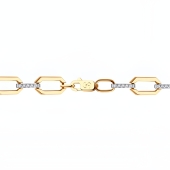 Браслет из золота с фианитами