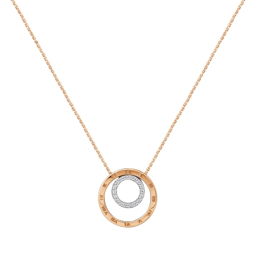 Колье из лимонного золота с фианитом