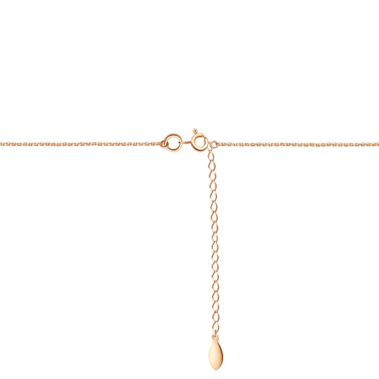 Колье из лимонного золота с фианитом