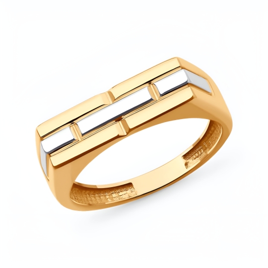 Кольцо из золота с фианитом