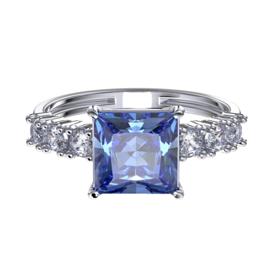 Кольцо-печатка из серебра с ониксом