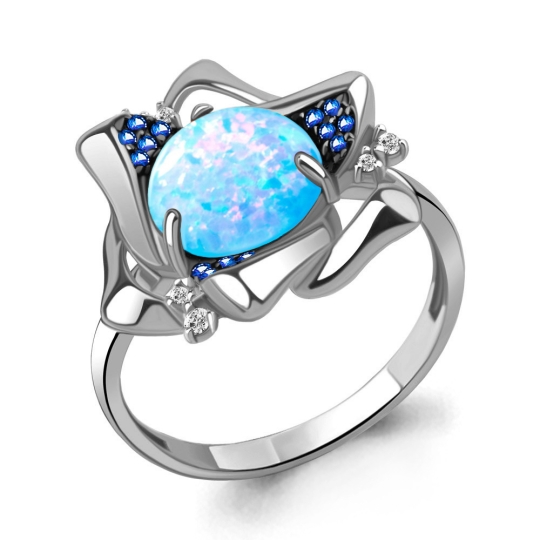 Кольцо из серебра с амазонитом