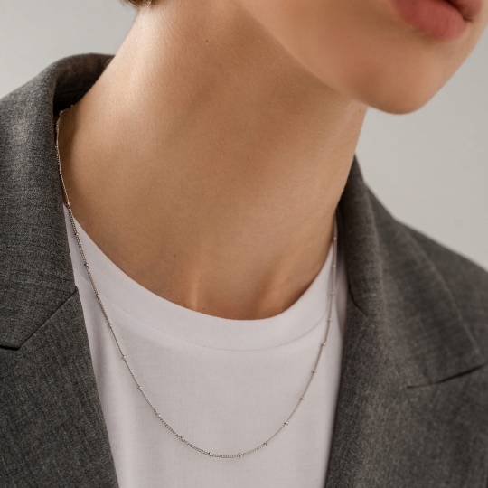 Цепь из золота плетения "Бисмарк" 