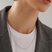 Цепь из белого золота плетения 