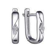 Серьги из серебра с бриллиантами