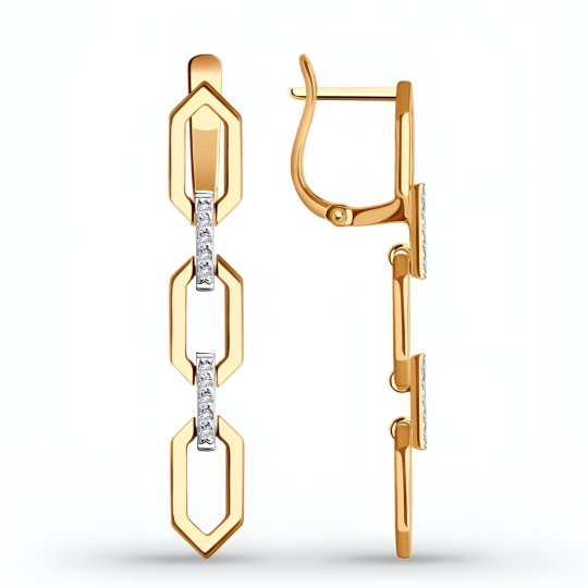 Браслет из золота с фианитами