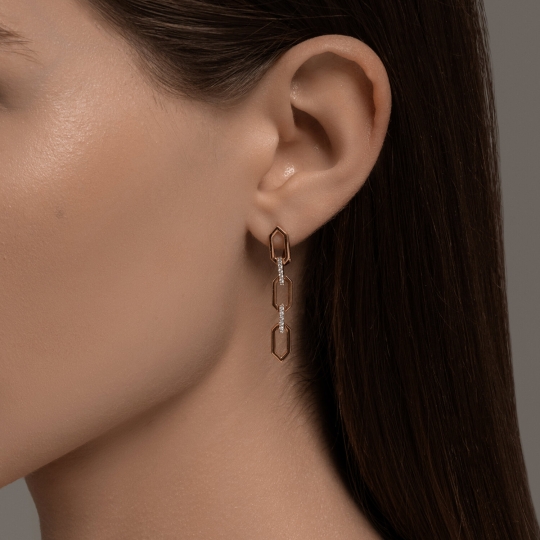 Браслет из золота с фианитами