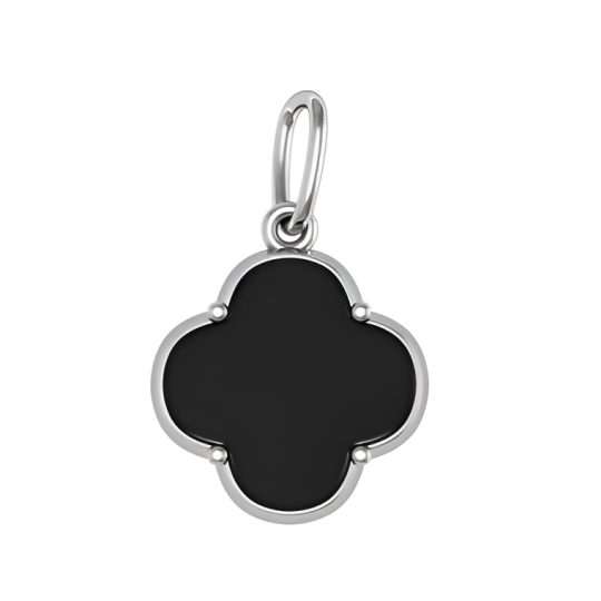 Подвеска из серебра с жемчугом и фианитами