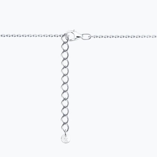 Колье из серебра с фианитами