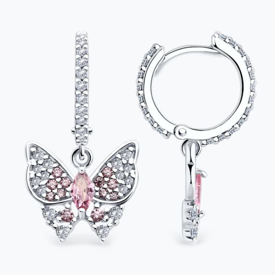 Серьга-кафф из серебра