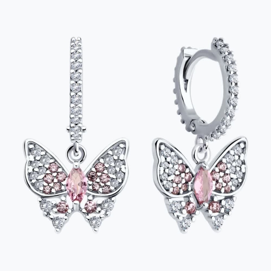 Серьга-кафф из серебра