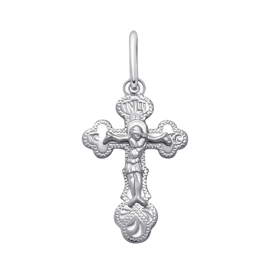 Подвеска-крест из серебра