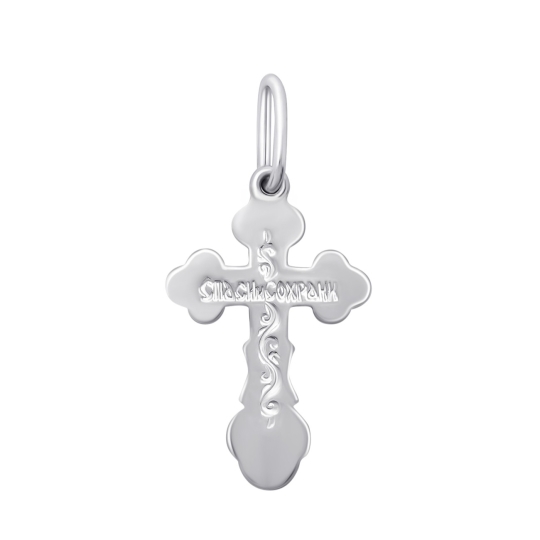 Подвеска-крест из серебра