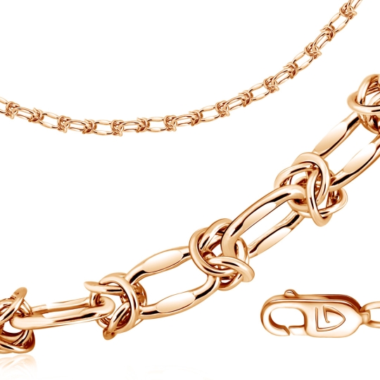 Браслет из золота плетения "Сингапур"