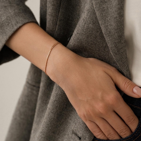 Браслет из лимонного золота