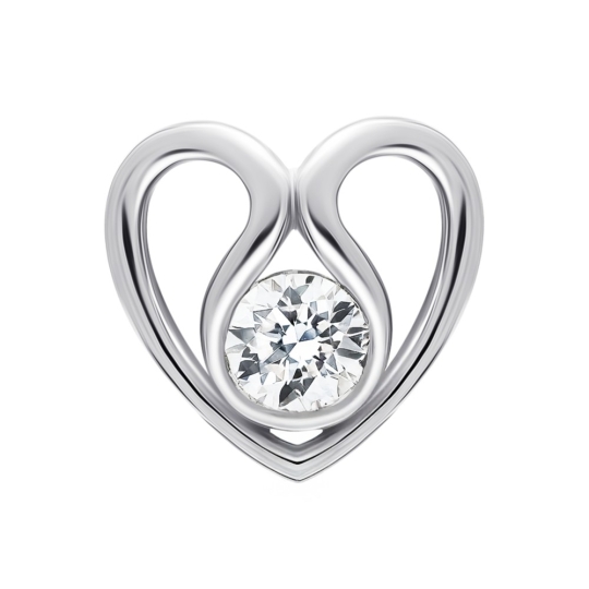 Подвеска из серебра с бриллиантом