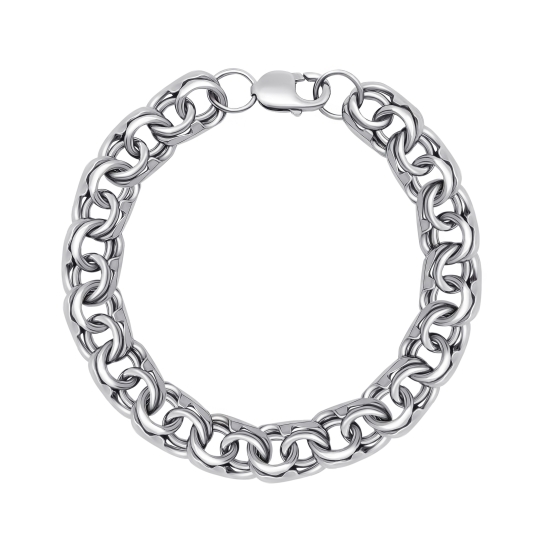 Браслет из серебра с фианитами