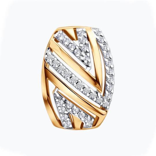 Подвеска из золота с фианитом