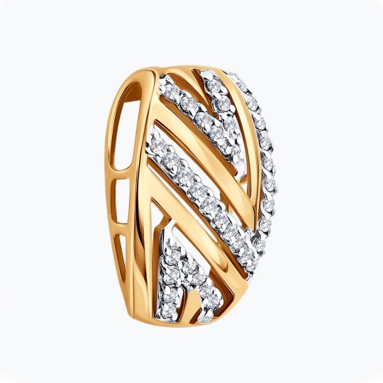 Подвеска из золота с фианитом