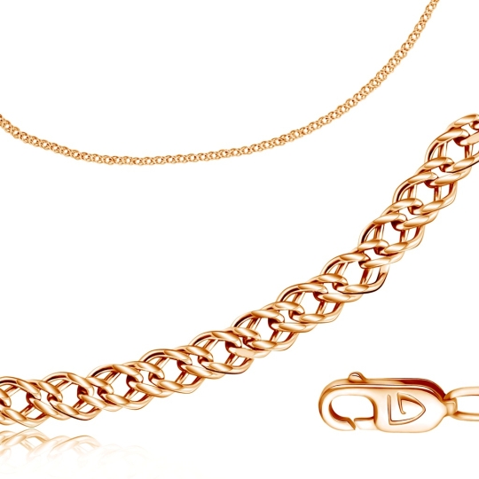 Браслет на ногу из золота