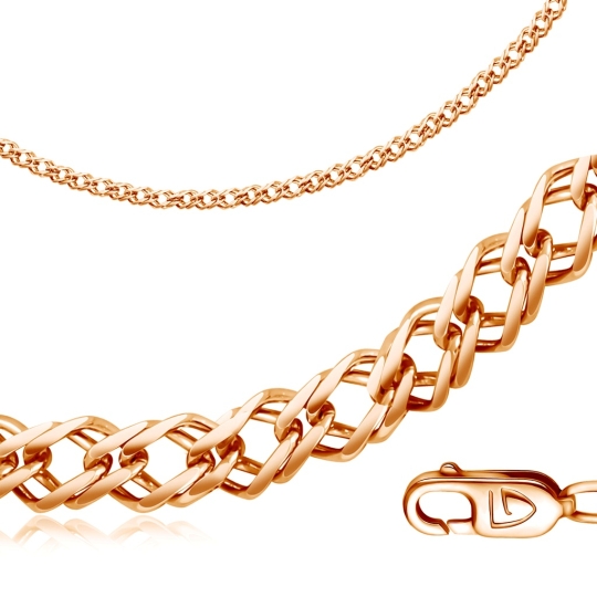 Цепь из золота плетения "Бисмарк"