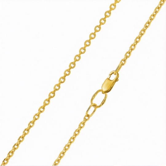 Шнурок из розового текстиля с золотым замком