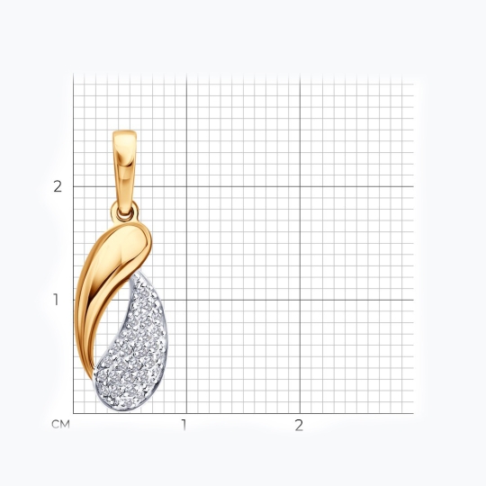 Подвеска-шарм из золота