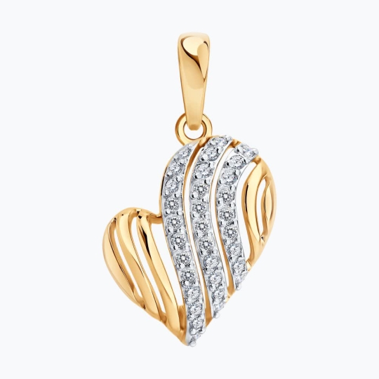 Подвеска из золота с гранатом