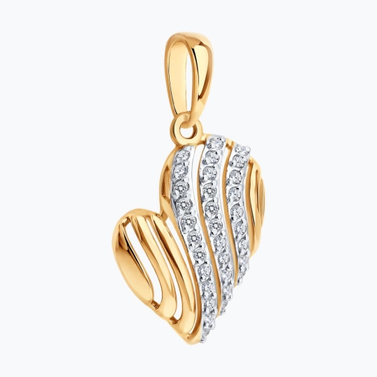 Подвеска из золота с гранатом