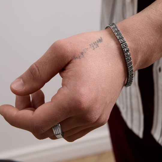 Браслет из серебра с бриллиантами