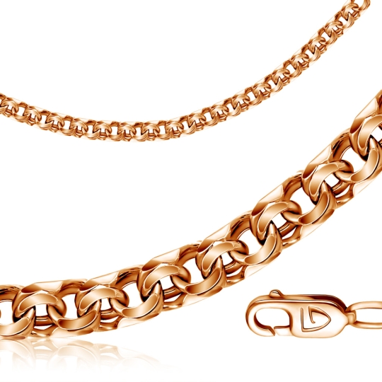 Цепь из золота плетения "Двойной ромб"