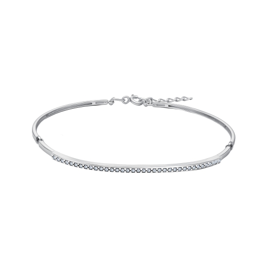 Браслет из каучука с серебряным замком