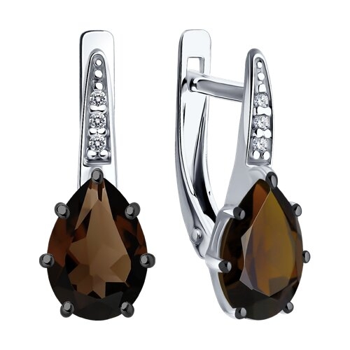 Серьга-кафф из серебра